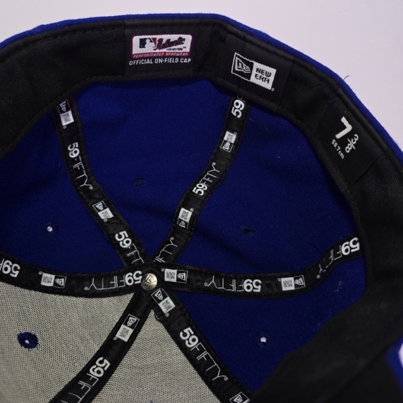 KANSAS CITY ROYALS 2015 WORLD CHAMPIONS GOLD 59Fifty NEW ERA FITTED HAT  7 3/8 - Picture 7 of 8